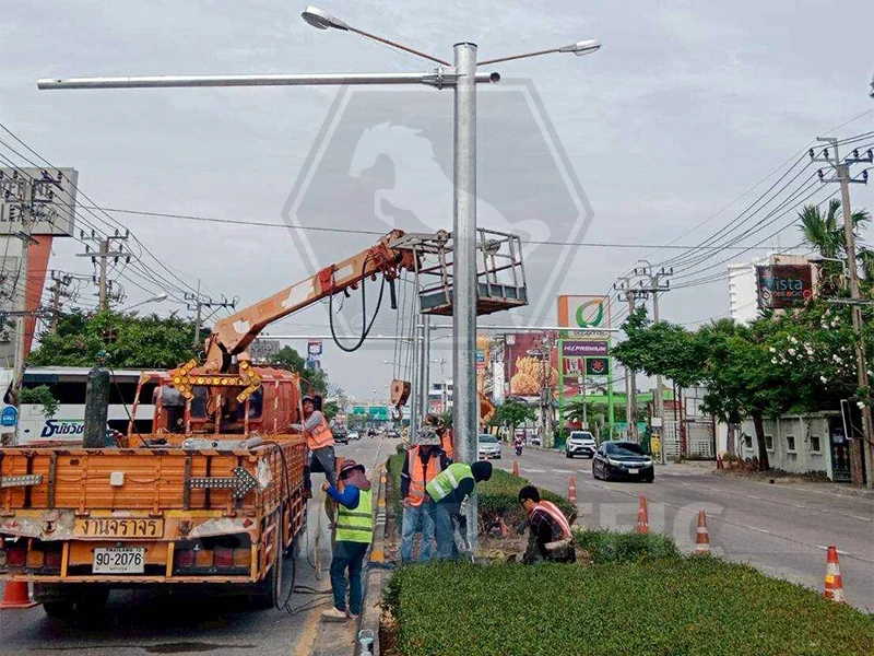 งานติดตั้งอุปกรณ์จราจร