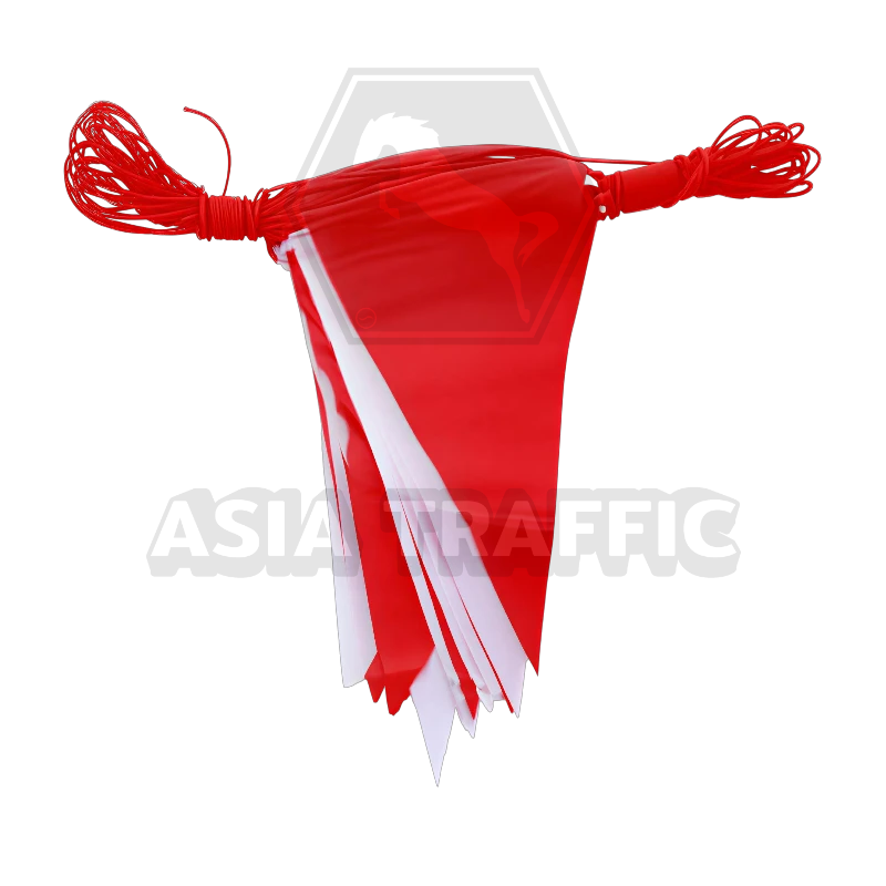 ธงราวขาว แดง อุปกรณ์แนวกั้นจราจร,โซ่พลาสติก