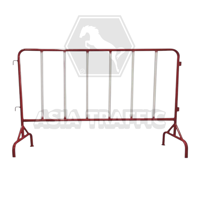 แผงกั้นจราจรสีแดงขาว ไม่มีล้อ แผงกั้นจราจร เหล็กสแตนเลส