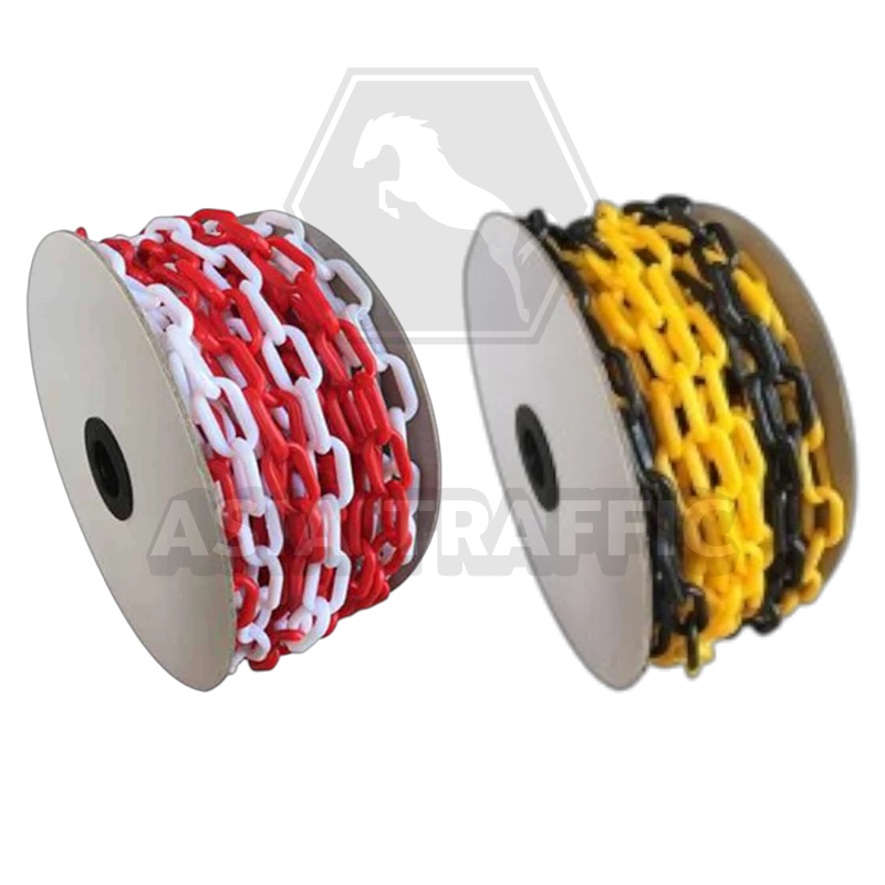 โซ่พลาสติก อุปกรณ์แนวกั้นจราจร,โซ่พลาสติก