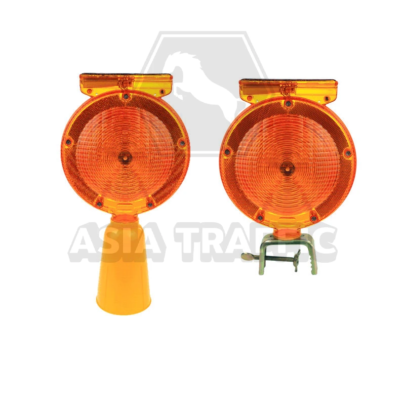 ไฟกระพริบที่ใช้สวมกรวยจราจร ไฟกระพริบโซล่าเซลล์