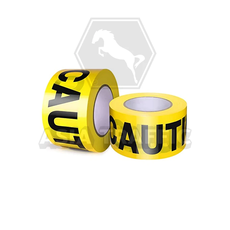 เทปกั้นเขต CAUTION ยาว 500 เมตร เทปกั้นเขต เทปตีเส้น และเทปสะท้อนแสง