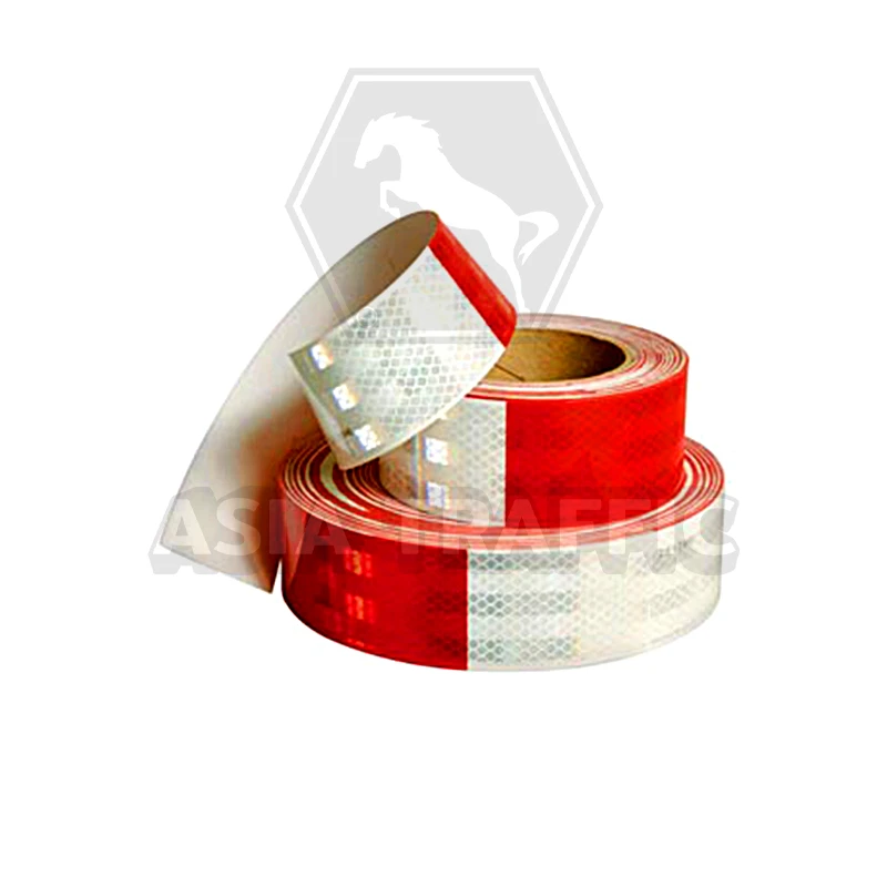 เทปสะท้อนแสง ติดรถบรรทุก ขาวแดง เทปกั้นเขต เทปตีเส้น และเทปสะท้อนแสง