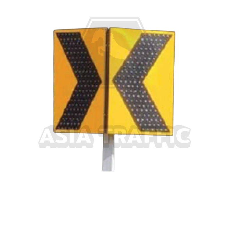  ป้ายกระพริบเชฟรอน ป้ายจราจรแจ้งเตือนพลังงานแสงอาทิตย์