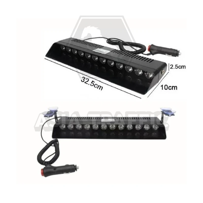 ไฟไซเรนติดหลังคารถ รุ่น LED-S12 ไฟไซเรน อุปกรณ์แจ้งเตือน