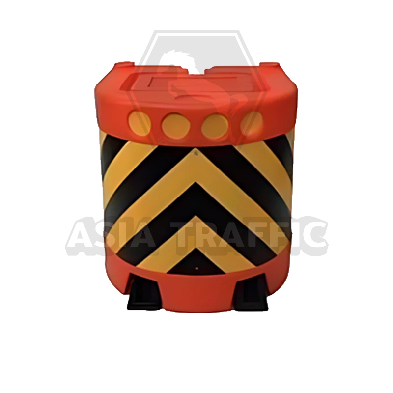 แบริเออร์หัวเกาะ ติดแผ่นสะท้อนแสง แบริเออร์