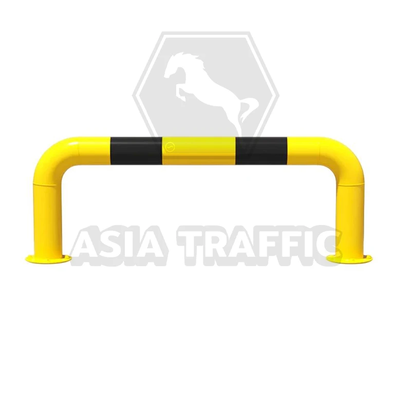 ราวกันชน 100 x 30 ซม. สีเหลืองดำ ราวกันชนเหล็ก