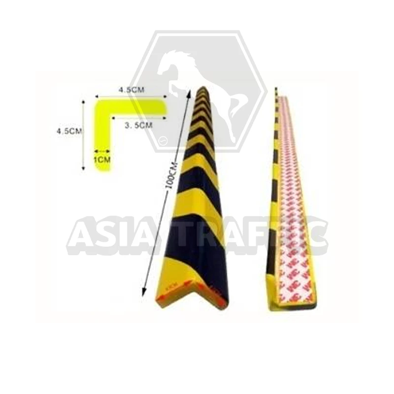 โฟมติดมุมกันกระแทกแบบฉาก แผงกั้นจราจร เหล็กสแตนเลส