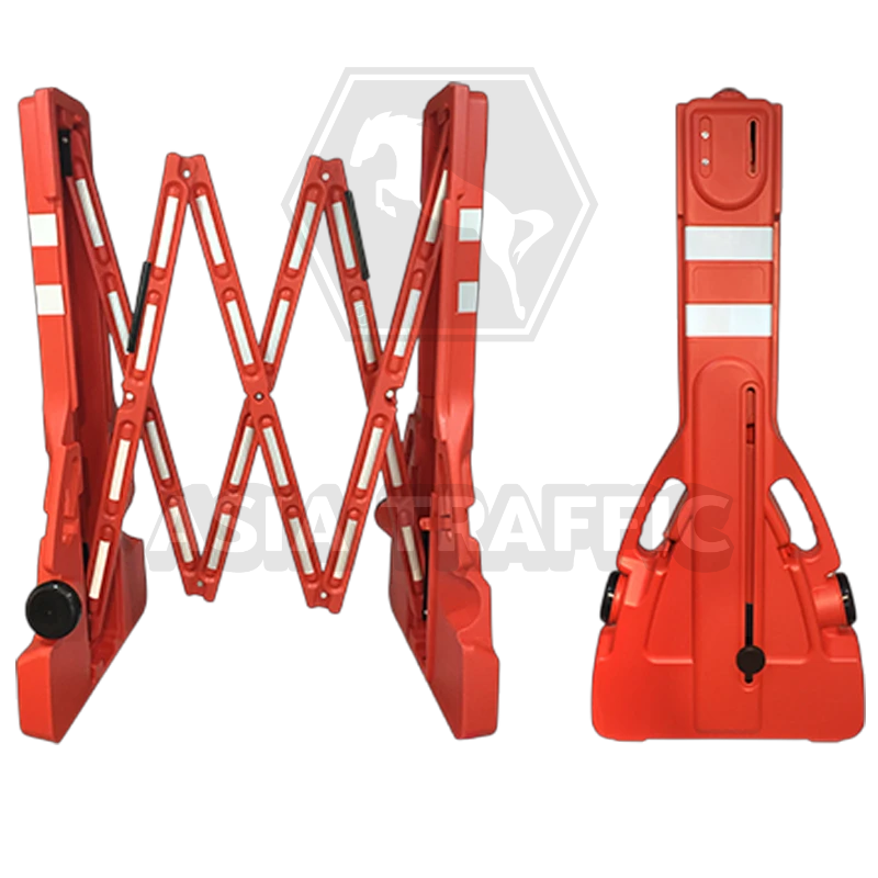 แผงกั้นยืดได้ แผงกั้นจราจร เหล็กสแตนเลส