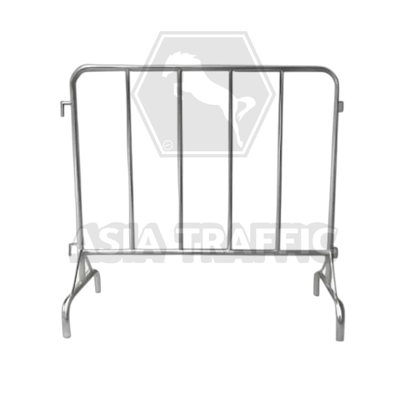 แผงกั้นสแตนเลส ขนาด 1 เมตรไม่มีล้อ แผงกั้นจราจร เหล็กสแตนเลส