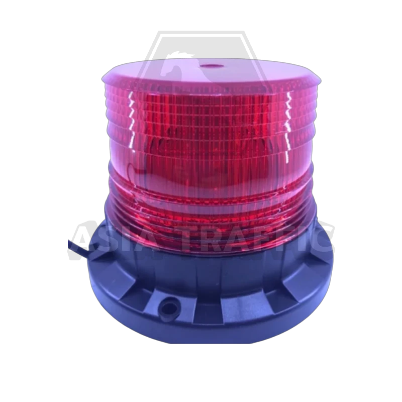 ไฟไซเรนติดหลังคา 013A ไฟฉุกเฉิน LED สีแดงล้วน ฐานยึดแม่เหล็ก ไฟไซเรน อุปกรณ์แจ้งเตือน