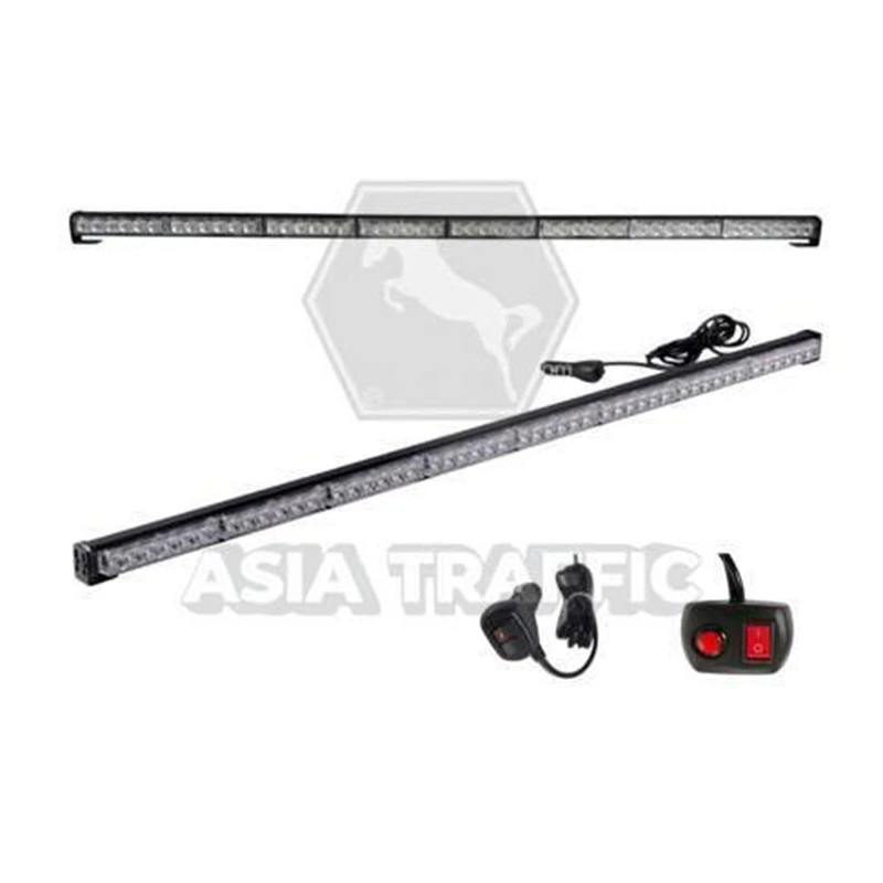  ไฟไซเรน 8 ช่อง 2 หน้า มีไฟข้าง ขนาด 120 CM. ขาแม่เหล็ก ไฟไซเรน อุปกรณ์แจ้งเตือน