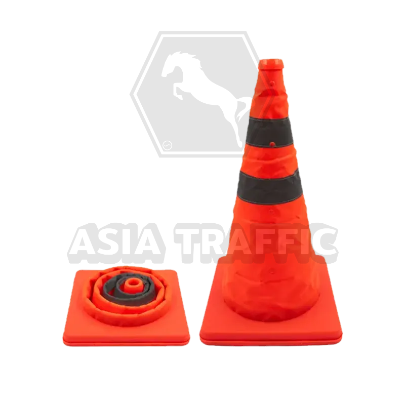 กรวยจราจร พับได้ 50 ซม. กรวยจราจร
