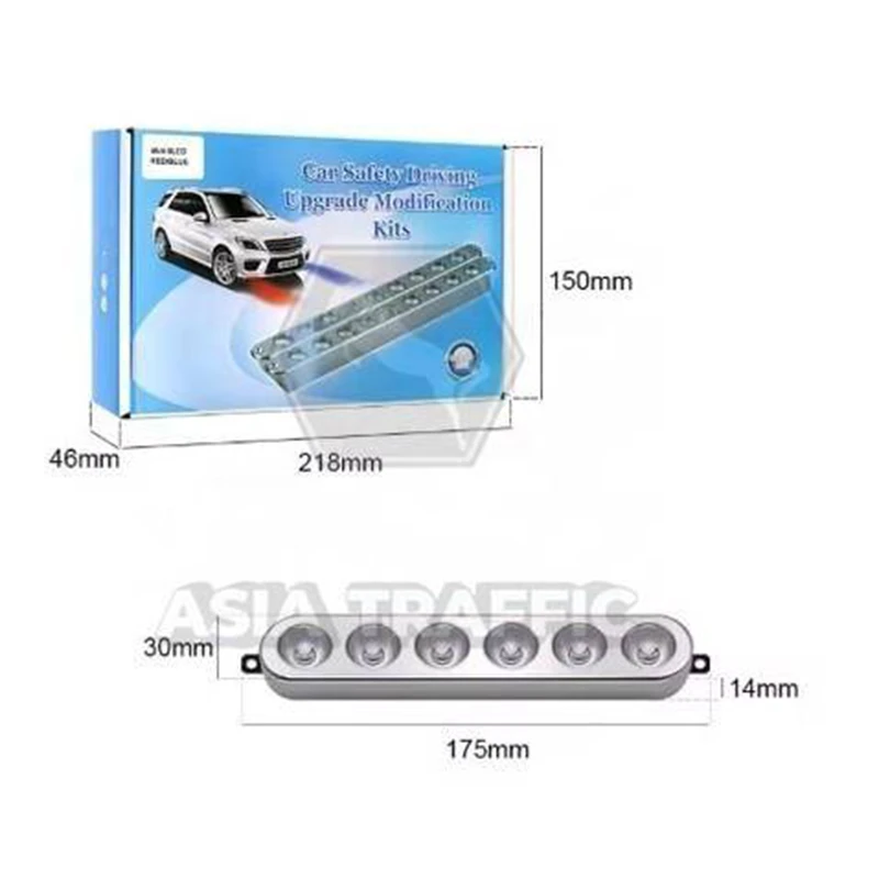 ไฟ siren ไฟไซเรน หนีบกระโปรง (6 ดวง 4 ช่อ) สว่างมาก รุ่นนิยม ไฟไซเรน อุปกรณ์แจ้งเตือน