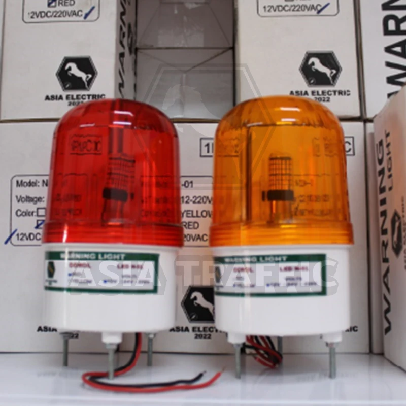  ไฟสัญญาณชนิดหมุน LTE  1101 220V สีเหลือง สีแดง ไฟไซเรน อุปกรณ์แจ้งเตือน