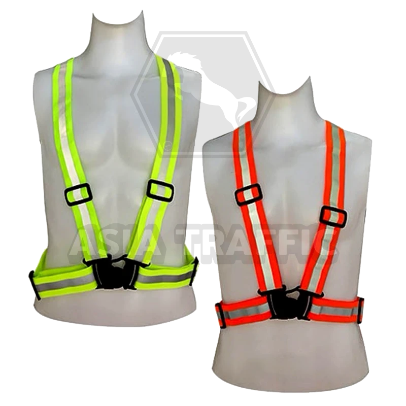 เสื้อสะท้อนแสงแบบเส้นยางยืด เสื้อสะท้อนแสง