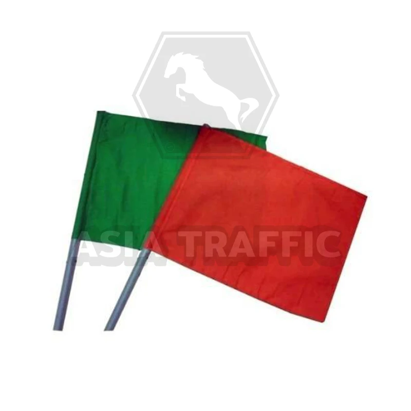 ธงโบกก่อสร้าง, ธงให้สัญญาณ สีเขียว สีแดง อุปกรณ์เสริมความปลอดภัย